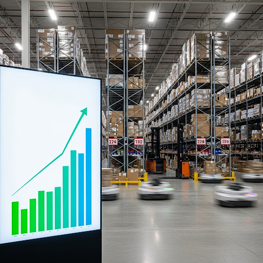 Chart showing business growth